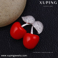 00028-xuping moda china atacado broche, broche novo design de forma de cereja mulheres broche